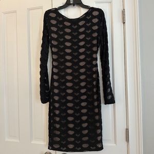 Bcbgmaxazria Tanya Black Women's Lace Long Sleeve Dress- Brand New